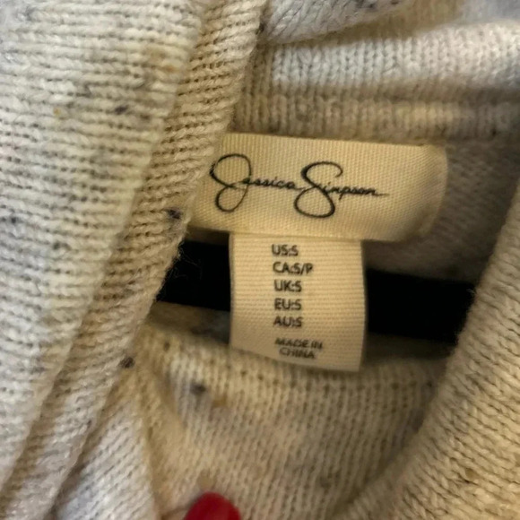 Jessica Simpson Beige/Speckled Cowl Neck Sweater - Picture 2 of 6